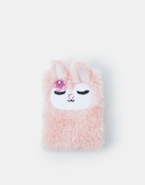 Girls Fluffy Bunny Notebook, , large